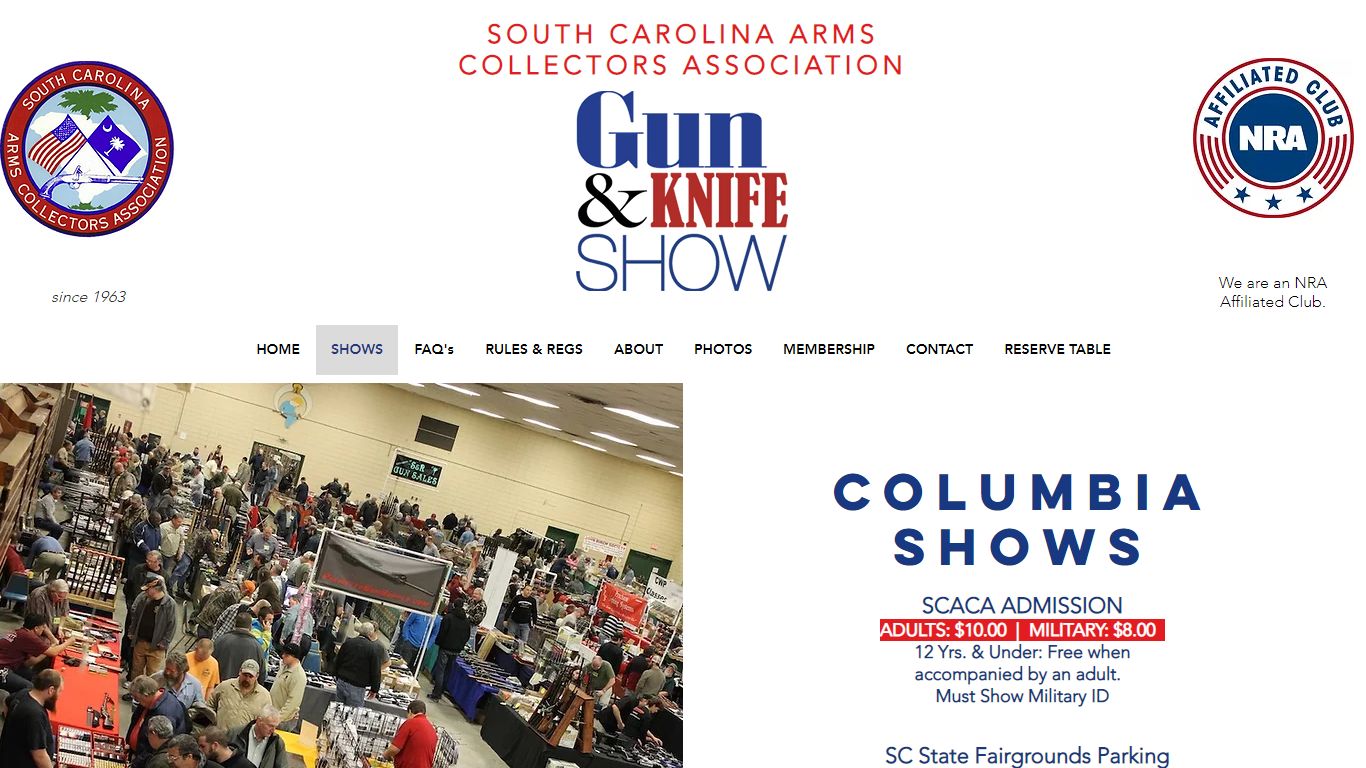 Columbia, SC Show | SC Gun & Knife Shows | Columbia & Greenville